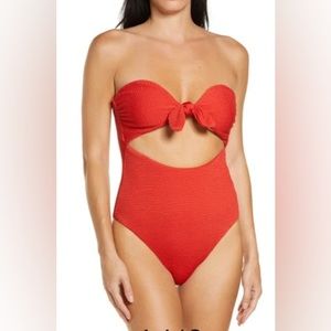 NWT VERONICA BEARD “Bethany” Red Swimsuit - Size Medium